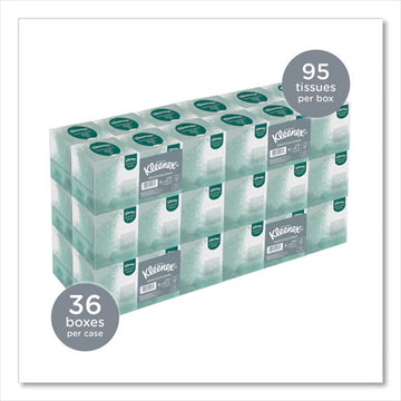 Kleenex® Naturals Facial Tissue For Business, Boutique Pop-up Box, 2-ply, White, 95 Sheets-box freeshipping - TVN Wholesale